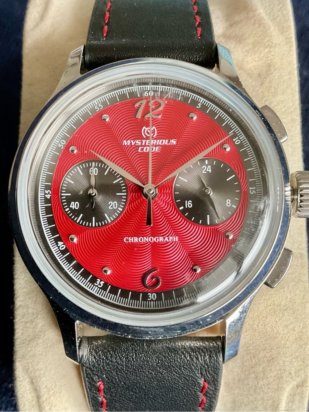 Mint Radiant Red Mysterious Code Chronograph